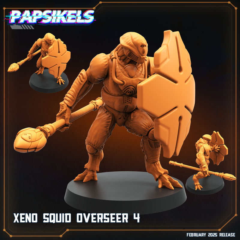 Xeno Squid Overseer Miniatures | Aliens Vs Humans XIV Predaliens | Papsikels
