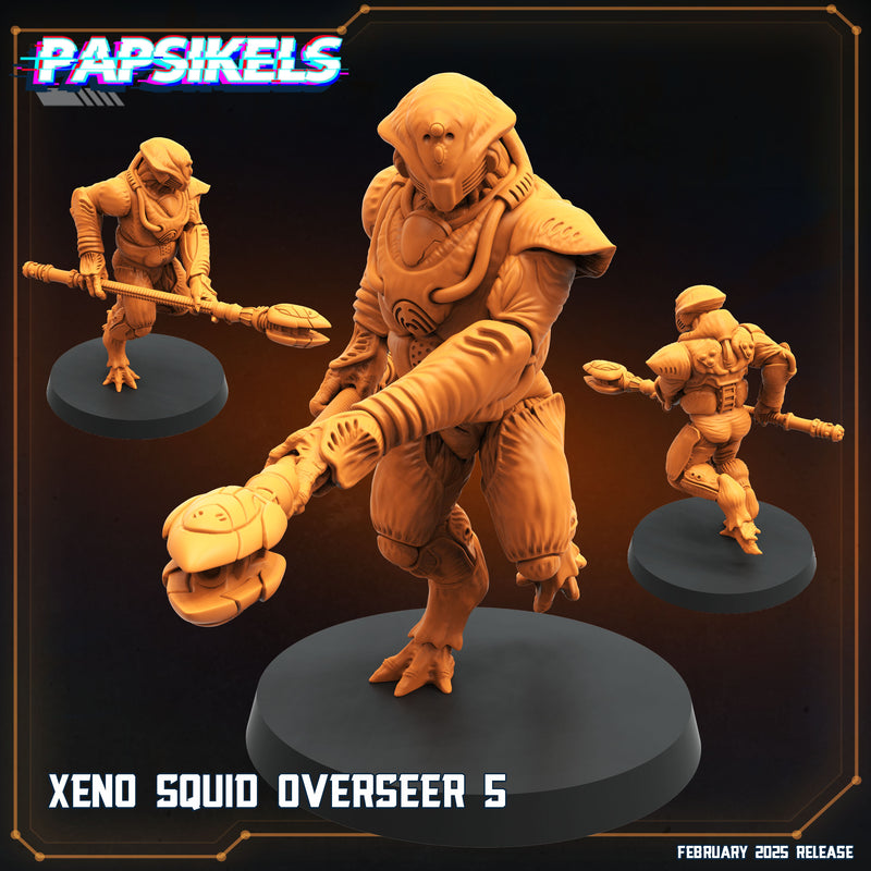Xeno Squid Overseer Miniatures | Aliens Vs Humans XIV Predaliens | Papsikels