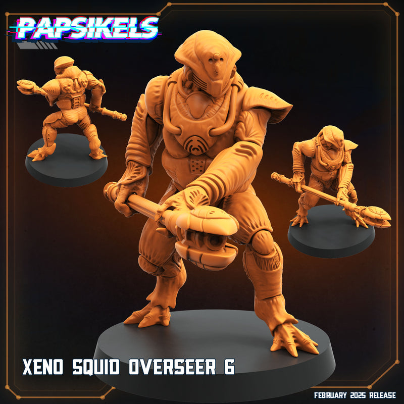 Xeno Squid Overseer Miniatures | Aliens Vs Humans XIV Predaliens | Papsikels