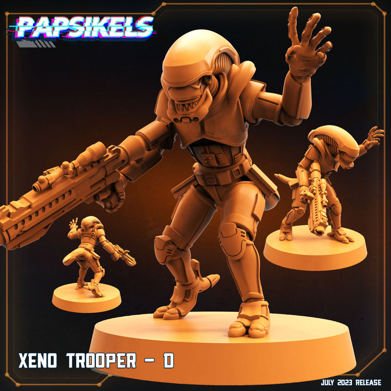 Xeno Trooper D | Xeno Wars | Sci-Fi Miniature | Papsikels