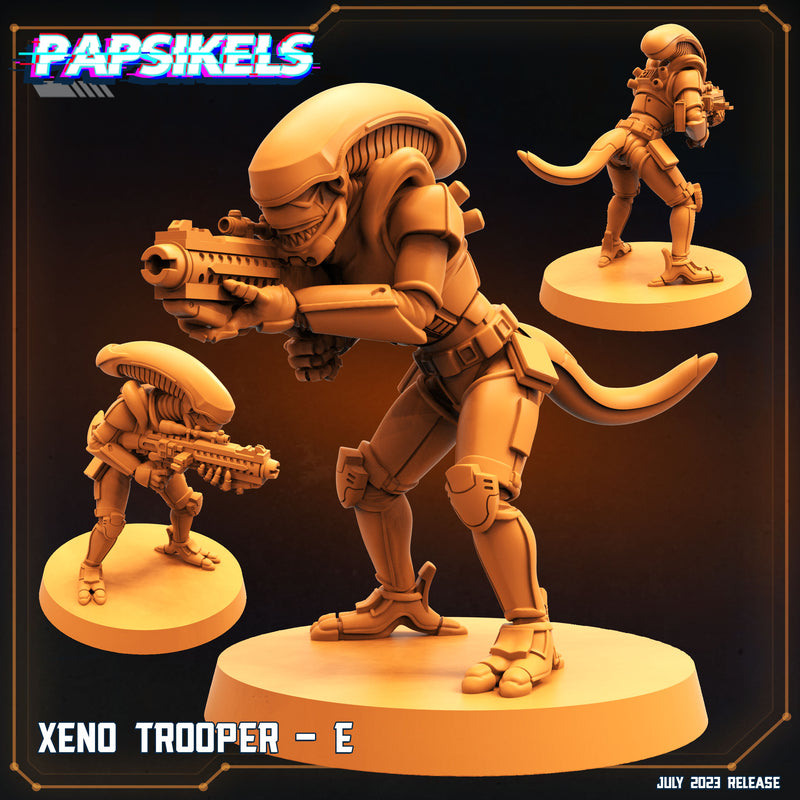 Xeno Trooper Miniatures | Xeno Wars | Sci-Fi Miniature | Papsikels