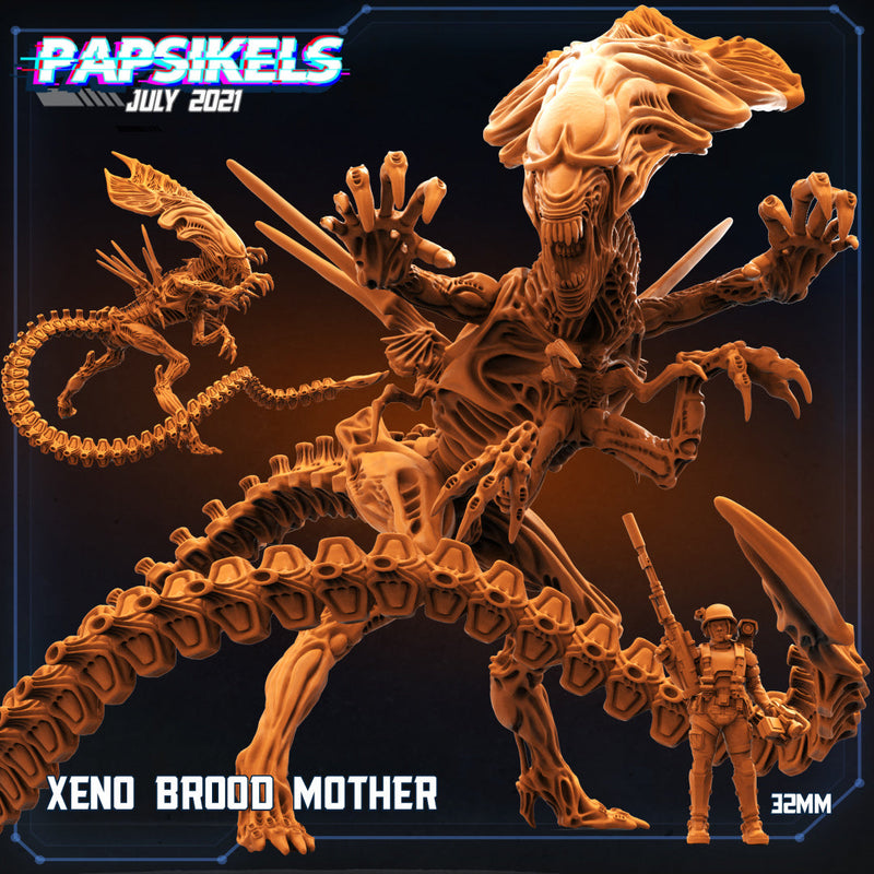 Xeno Brood Mother | Aliens Vs Humans III | Sci-Fi Miniature | Papsikels TabletopXtra