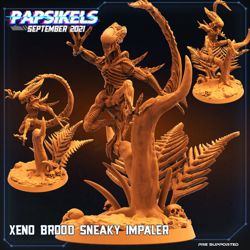 Xeno Brood Sneaky Impaler | Skull Hunters Vs Exterminators II | Sci-Fi Miniature | Papsikels TabletopXtra