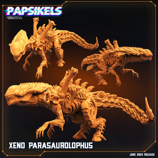 Xeno Parasaurolophus | Aliens Vs Humans V | Sci-Fi Miniature | Papsikels TabletopXtra