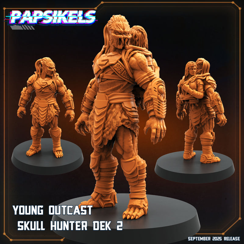 Young Outcast Skull Hunter Miniatures | Papsikels