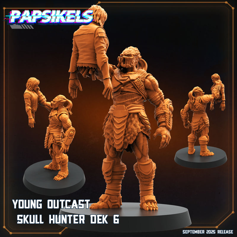 Young Outcast Skull Hunter Miniatures | Papsikels