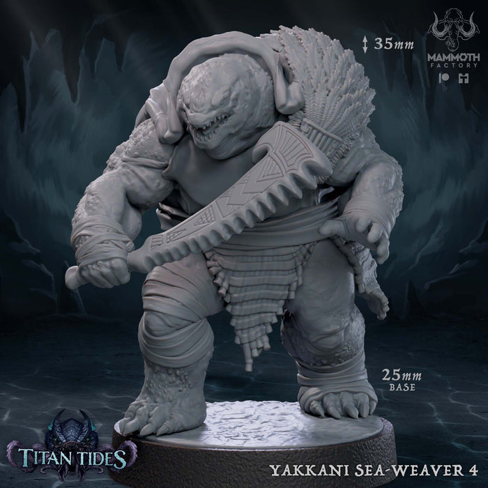 Yakkani Sea-Weaver Miniatures | Titan Tides | Fantasy Tabletop Miniature | Mammoth Factory