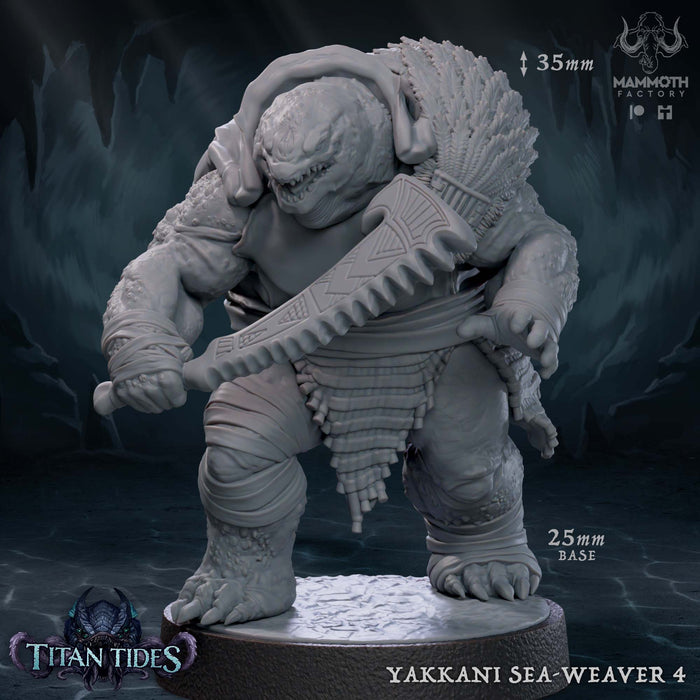 Yakkani Sea-Weaver D | Titan Tides | Fantasy Tabletop Miniature | Mammoth Factory