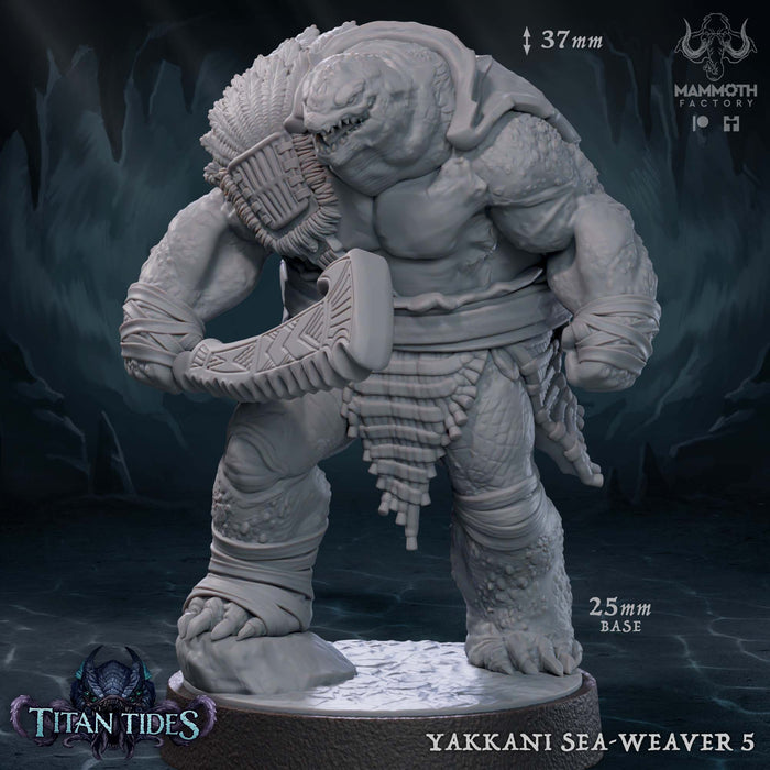 Yakkani Sea-Weaver Miniatures | Titan Tides | Fantasy Tabletop Miniature | Mammoth Factory