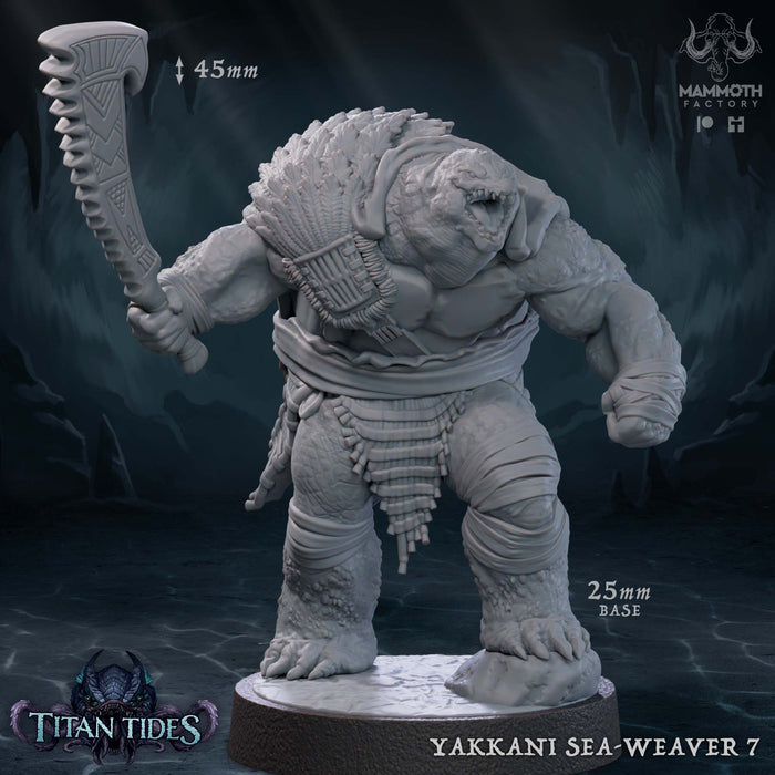 Yakkani Sea-Weaver Miniatures | Titan Tides | Fantasy Tabletop Miniature | Mammoth Factory