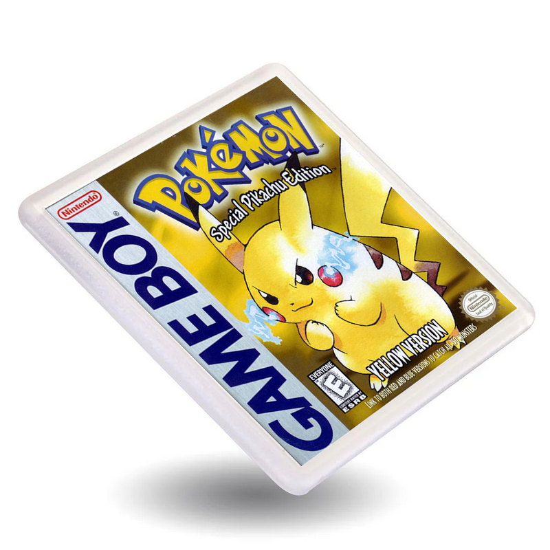 Gameboy Pokemon Red Blue Yellow Green - Retro Gaming Box Art Gift Coasters