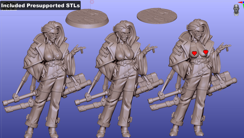 Cyberpunk Yakuza O-Rin Kishi | Fantasy Pin-Up | Fantasy Miniature | Gaz Minis | [Multi-Listing]