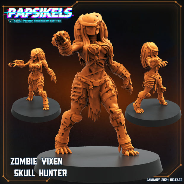 Zombie Vixen Skull Hunter | Specials | Sci-Fi Miniature | Papsikels