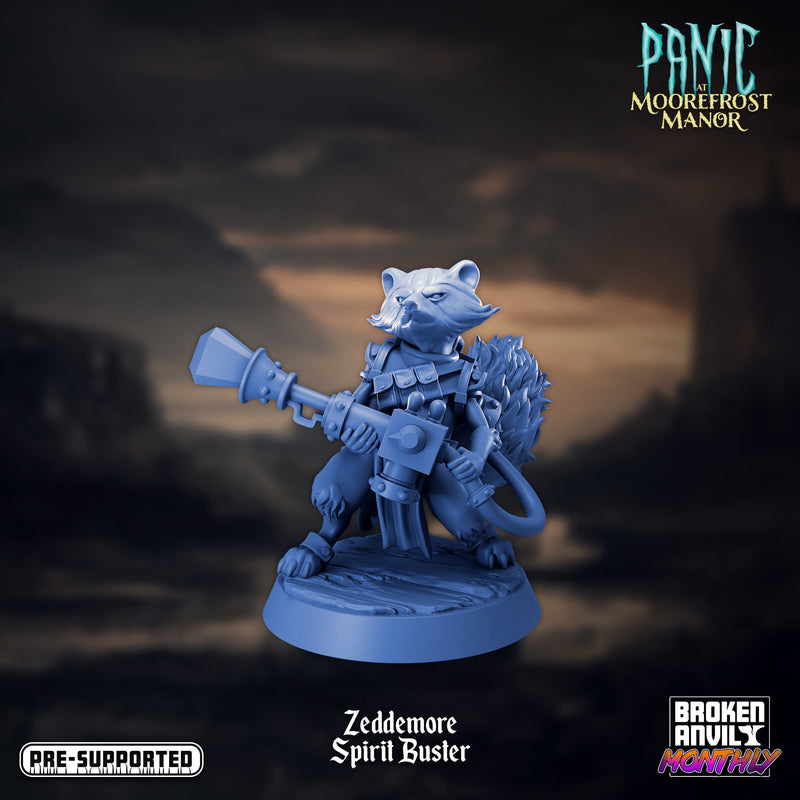 Zeddemore Spirit Buster | Panic at Moorefrost Manor | Tabletop RPG Miniature TabletopXtra