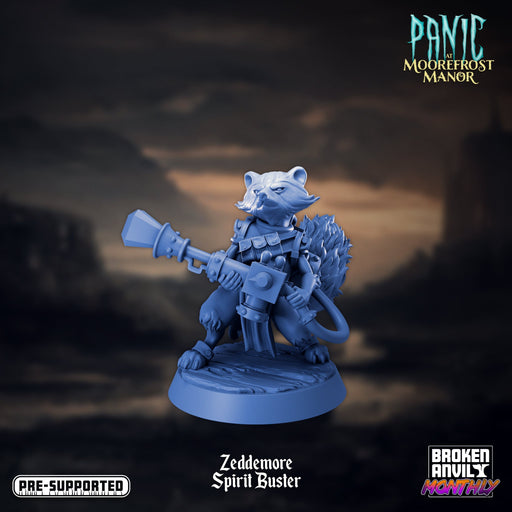 Zeddemore Spirit Buster | Panic at Moorefrost Manor | Tabletop RPG Miniature TabletopXtra