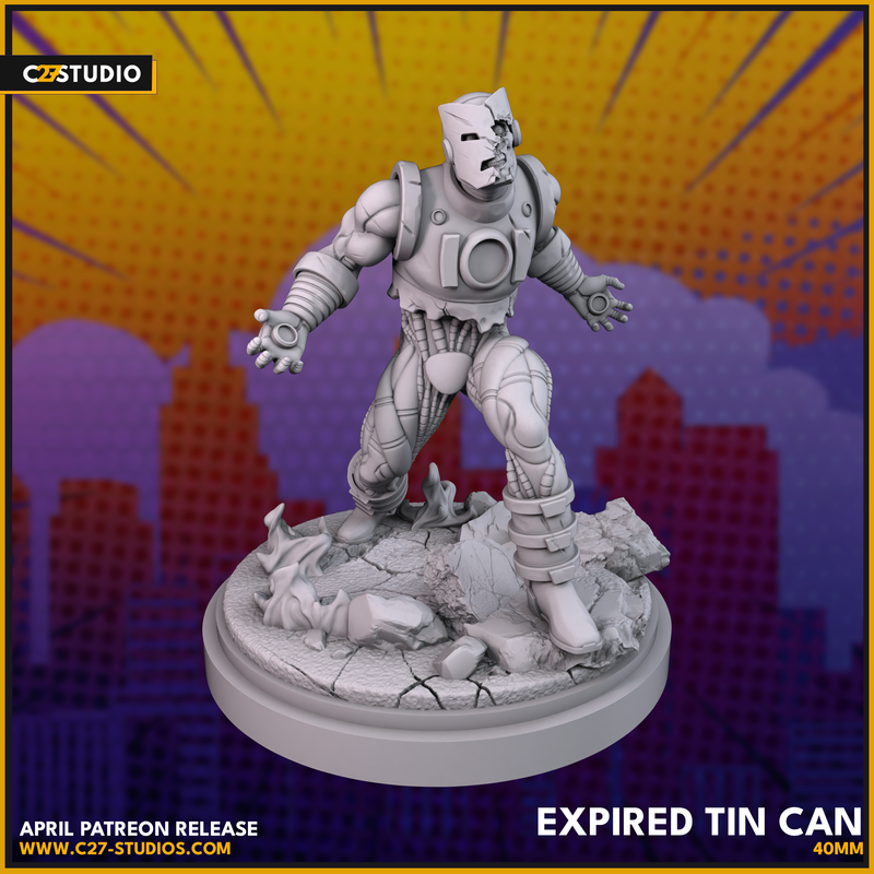 Expired Tin Can | Heroes | Sci-Fi Miniature | C27 Studio