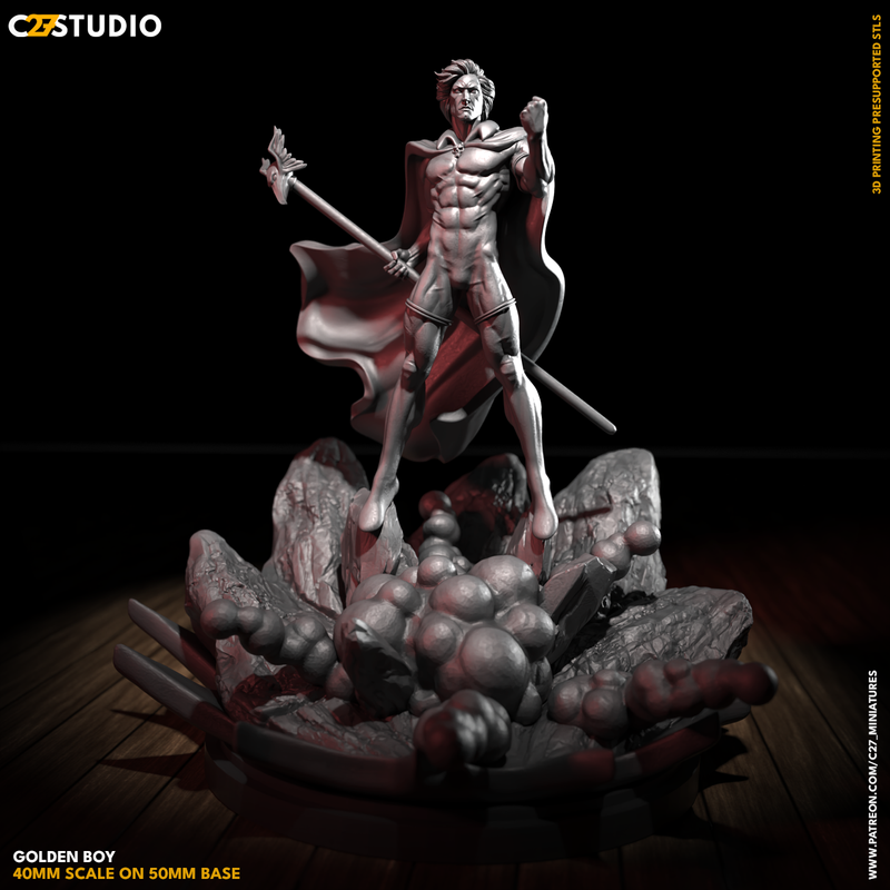 Golden Boy | Heroes | Sci-Fi Miniature | C27 Studio