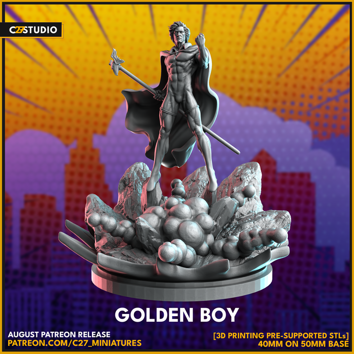 Golden Boy | Heroes | Sci-Fi Miniature | C27 Studio