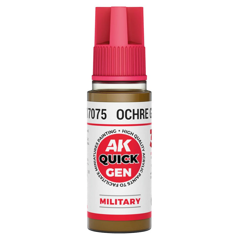 AK Interactive Quick Gen - Ochre Green 18ml (AK17075)