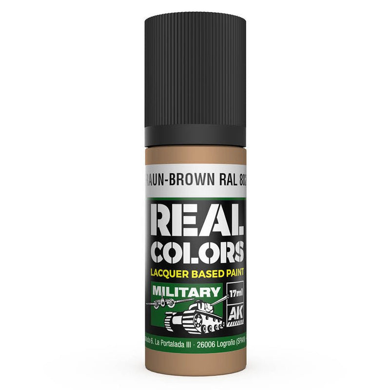 AK Interactive Real Colors - Braun-Brown RAL 8020 (RC865)
