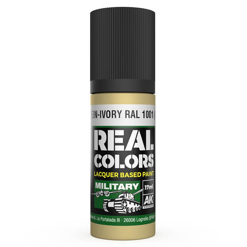 AK Interactive Real Colors - Elfenbein-Ivory RAL 1001 (Interior Color) (RC851)