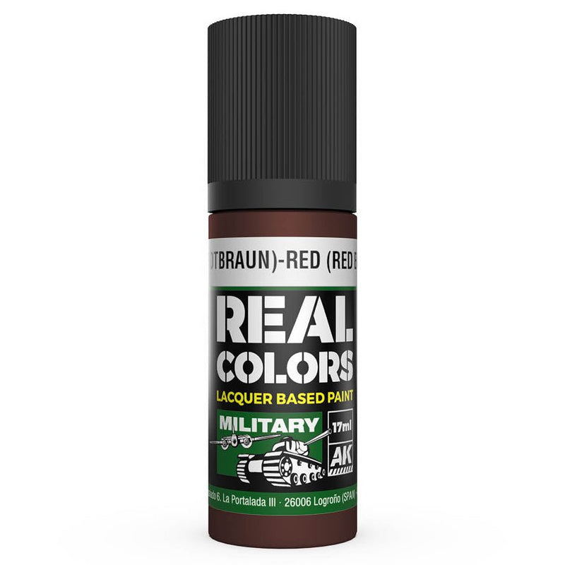 AK Interactive Real Colors - Rot (Rotbraun)-Red (Red Brown) RAL 8012 (RC862)