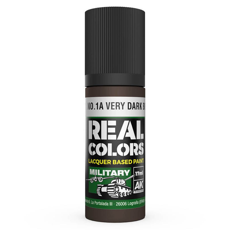 AK Interactive Real Colors - S.C.C. No.1A Very Dark Brown (RC873)
