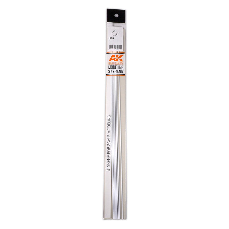 AK Interactive - Rod 1.00 Diameter X 350mm - Styrene Strip (AK6538)