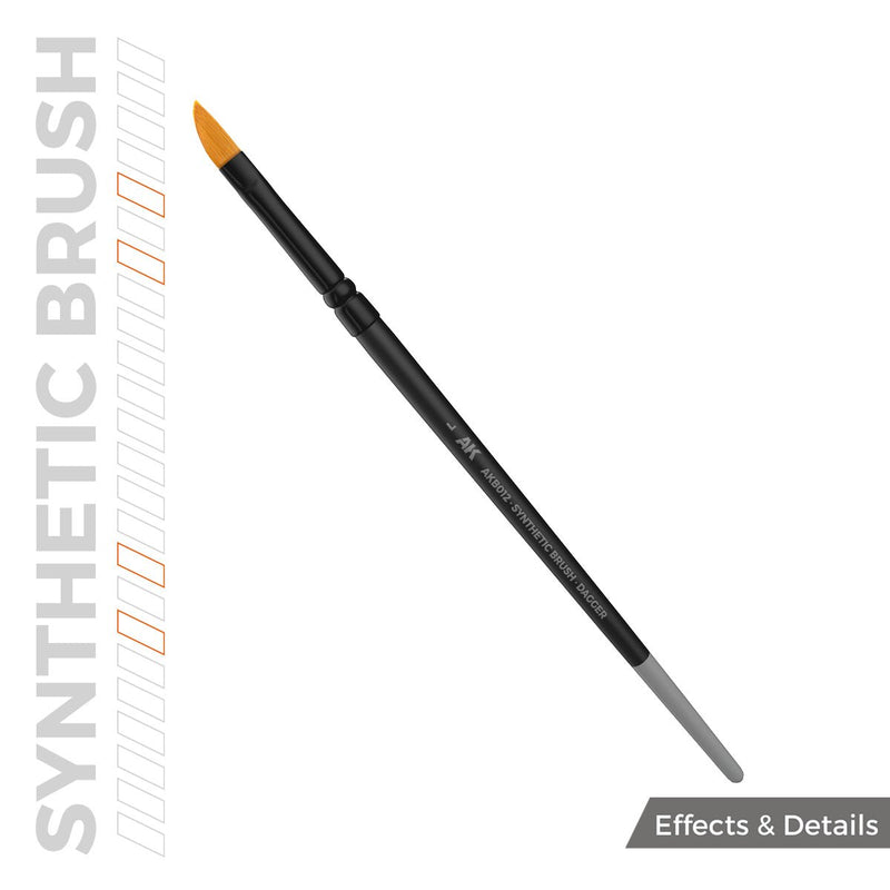 AK Interactive Synthetic Brush - Dagger L (AKB012)