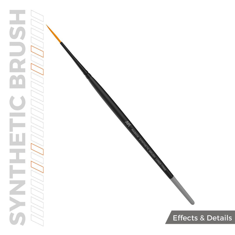 AK Interactive SYNTHETIC BRUSH - LINER 17mm (AKB018)