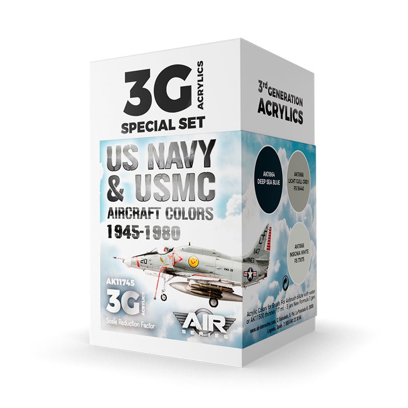 AK Interactive - US Navy & Usmc Aircraft Colors 1945-1980 Set 3G (AK11745)