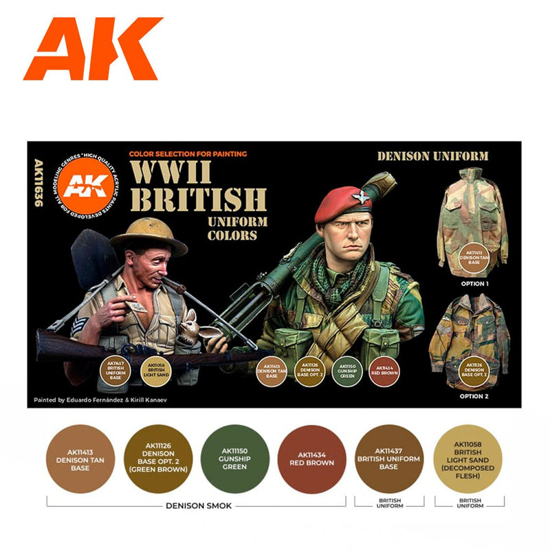 AK Interactive - WWII British Uniform Colors 3G (AK11636)