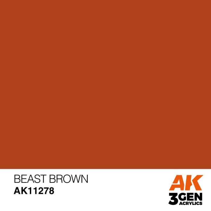 AK Interactive 3rd Gen Acrylic - Beast Brown Color Punch (AK11278)