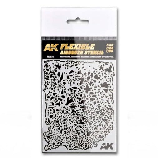 AK Interactive Flexible Airbrush Stencil 1/20 1/24 1/35 Scale (AK9079)