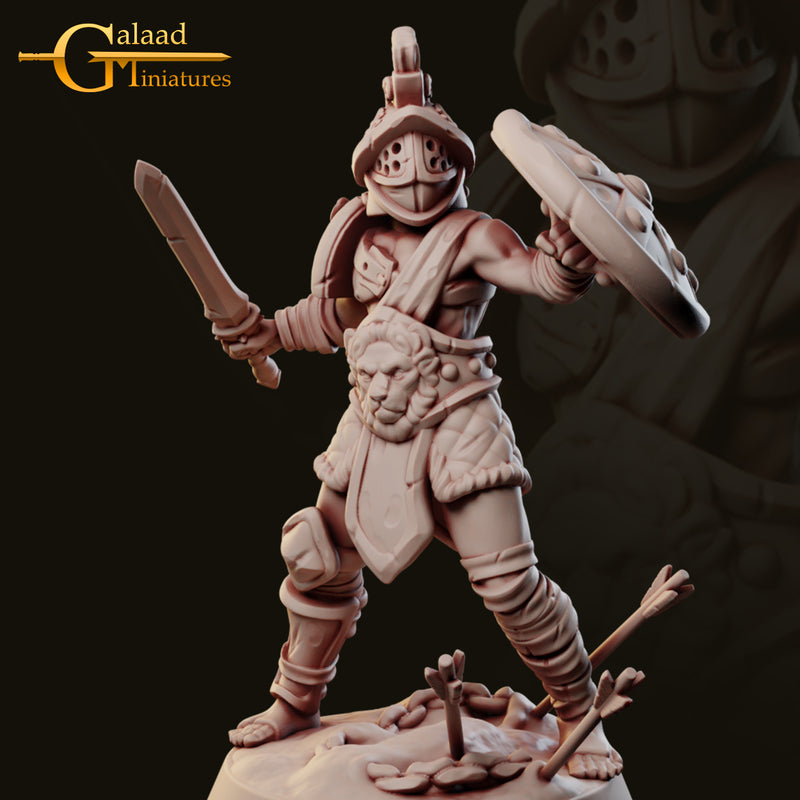 Swordsman A | Arena Fighters Miniatures | Fantasy Miniature | Galaad Miniatures TabletopXtra