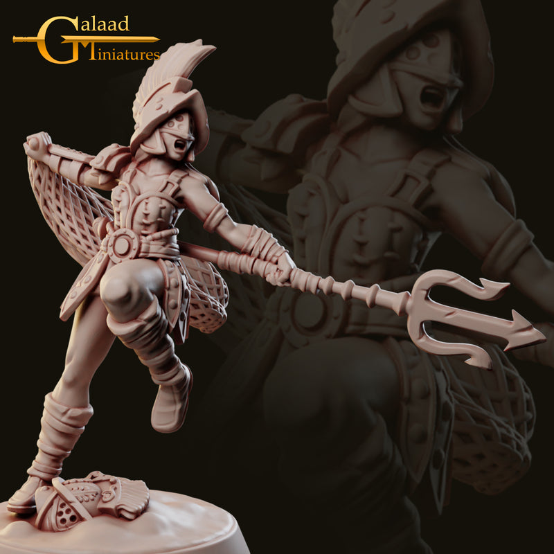 Retiarius | Arena Fighters Miniatures | Fantasy Miniature | Galaad Miniatures TabletopXtra