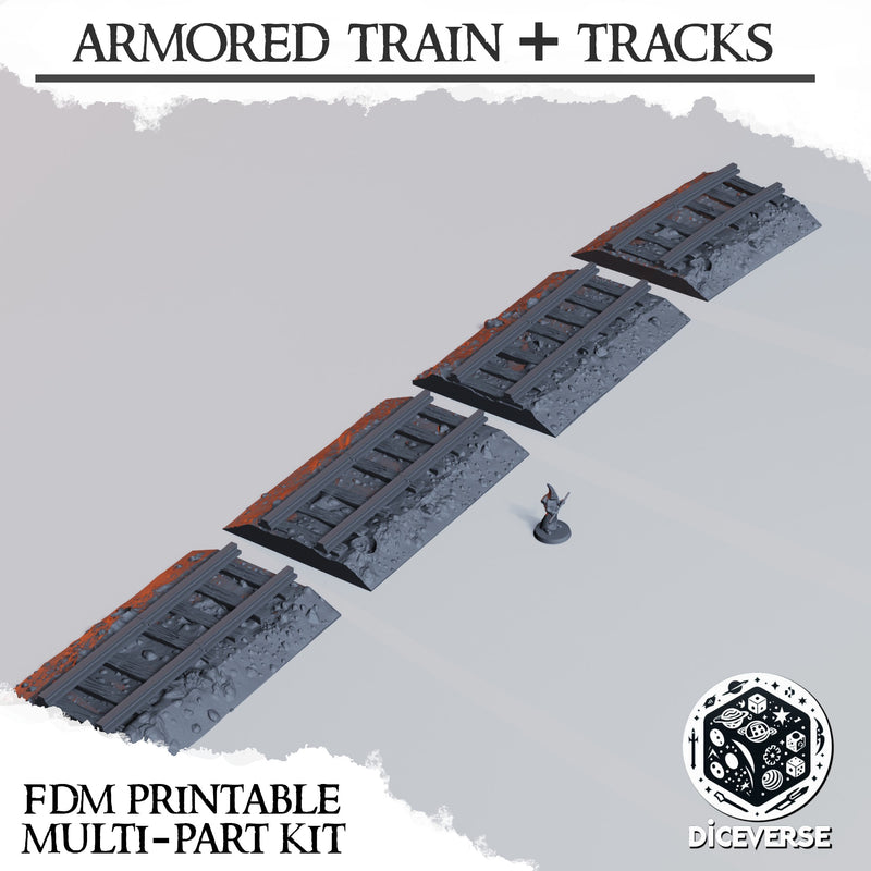 Armoured Train Set | Trench Grimdark | Scenery | Diceverse