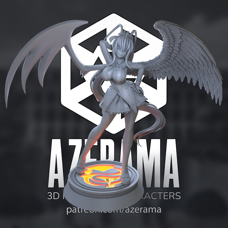 Akeno | Pin-Up Statue Fan Art Miniature Unpainted | Azerama