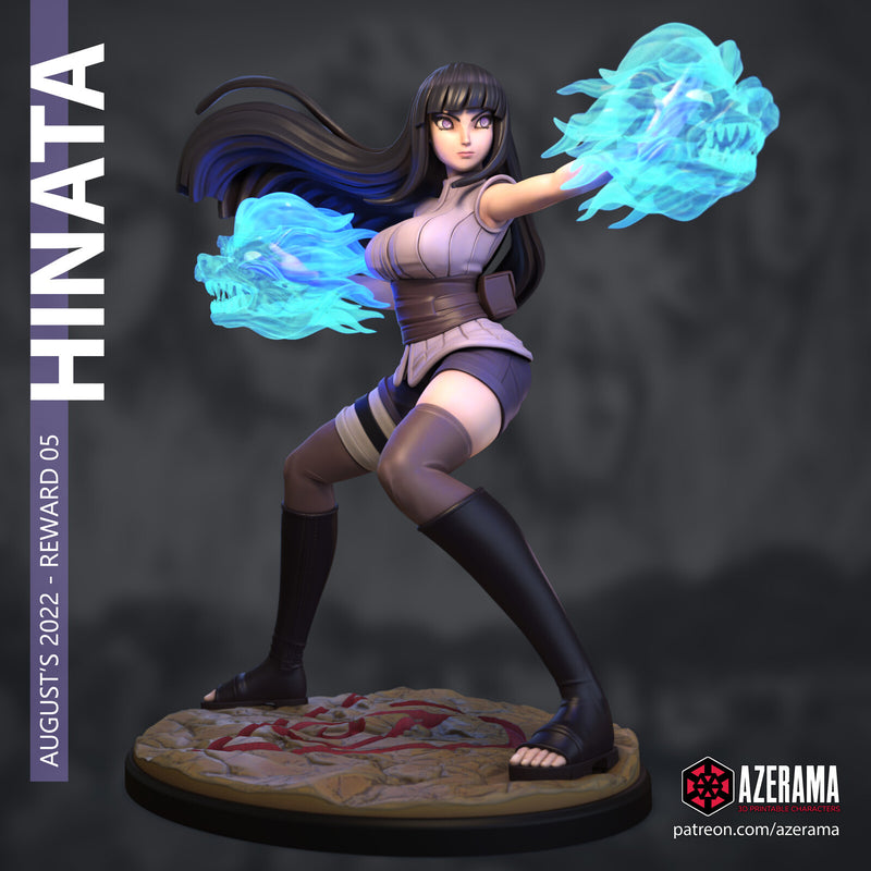 Hinata | Pin-Up Statue Fan Art Miniature Unpainted | Azerama