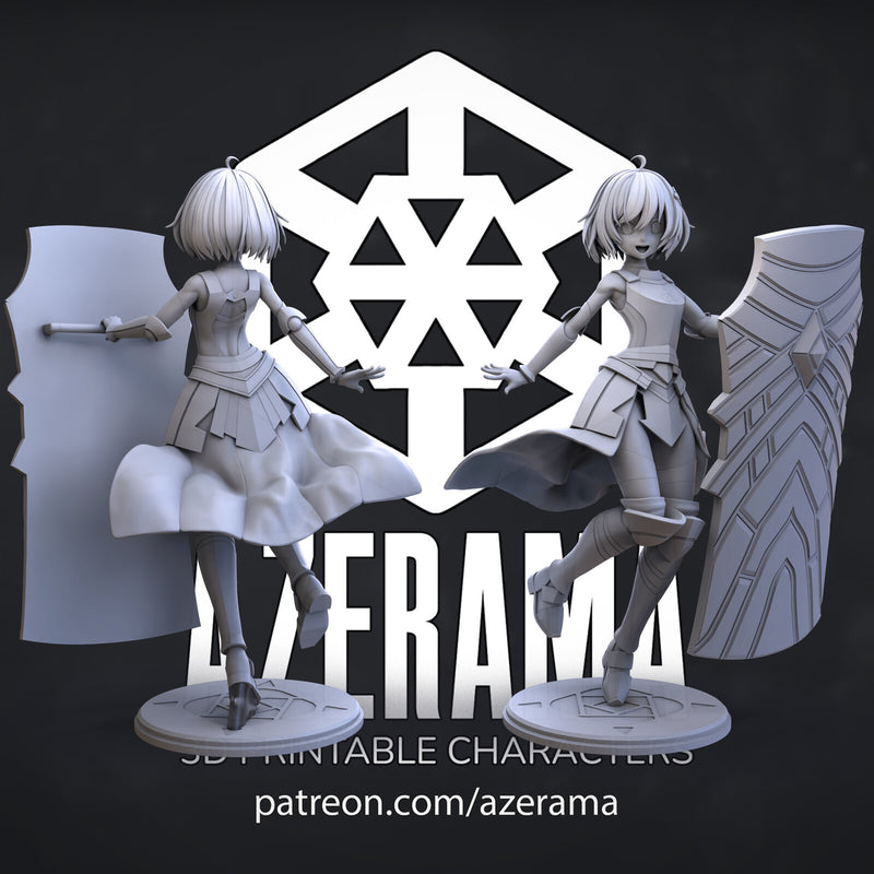 Maple | Pin-Up Statue Fan Art Miniature Unpainted | Azerama