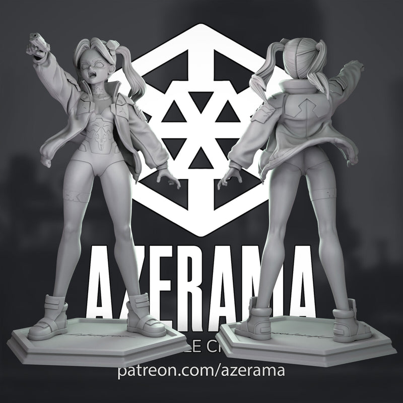 Rebecca | Pin-Up Statue Fan Art Miniature Unpainted | Azerama