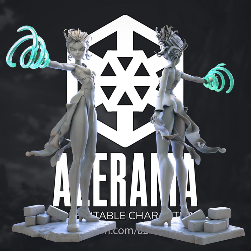 Tatsumaki | Pin-Up Statue Fan Art Miniature Unpainted | Azerama