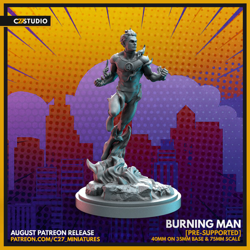 Burning Man | Heroes | Sci-Fi Miniature | C27 Studio