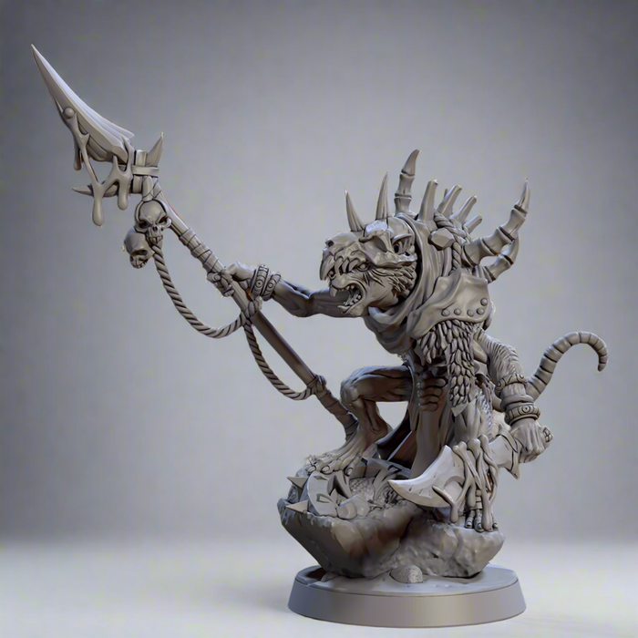 Bonekrat Carrionbearer | Sandfang Ratkin | Fantasy D&D Miniature | Artisan Guild