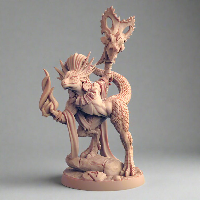 Coaxoch the Duchess Pin-Up | Goldmaw Lizards | Fantasy D&D Miniature | Artisan Guild