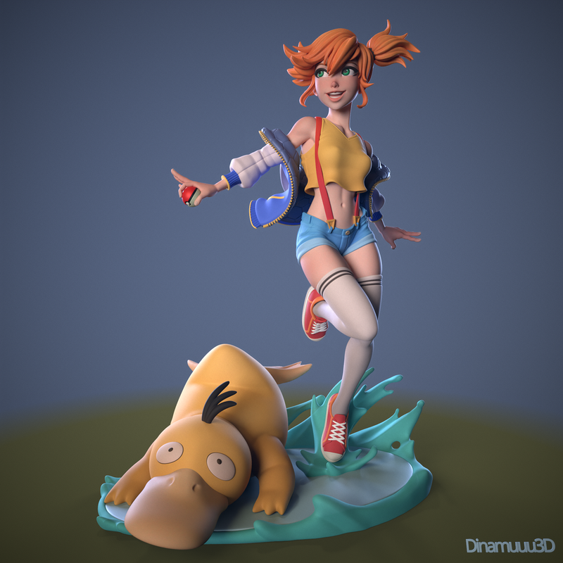 Trainer | Pin-Up Statue Fan Art Miniature Unpainted | Dinamuu3D