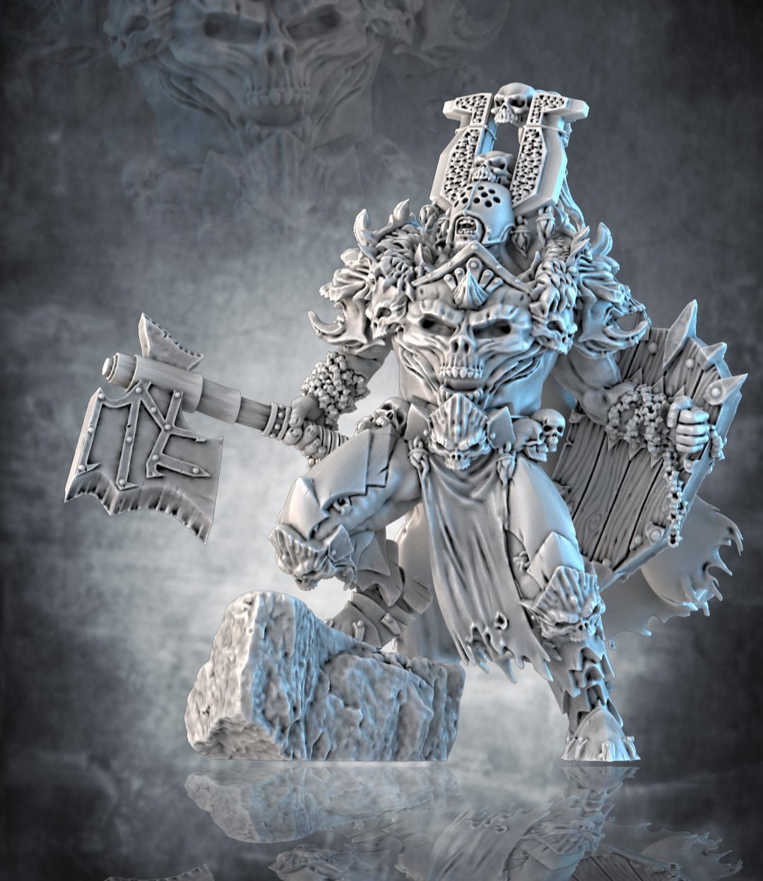 Berserk Chaos Warrior Leader | Demonic Entities | Ghamak — TabletopXtra