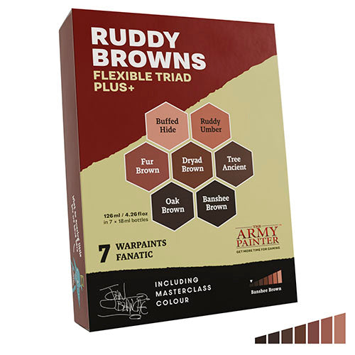 Ruddy Browns Flexible Triad PLUS+ Paint Set | The Army Painter