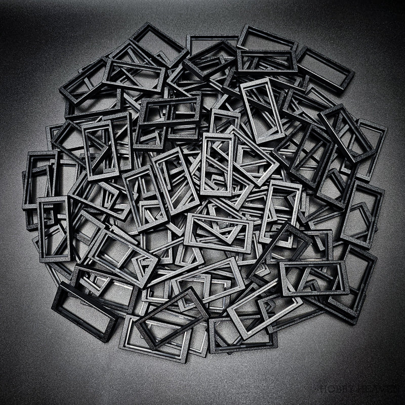 50x24mm to 60x30mm Rectangle Bases Converters ABS Plastic