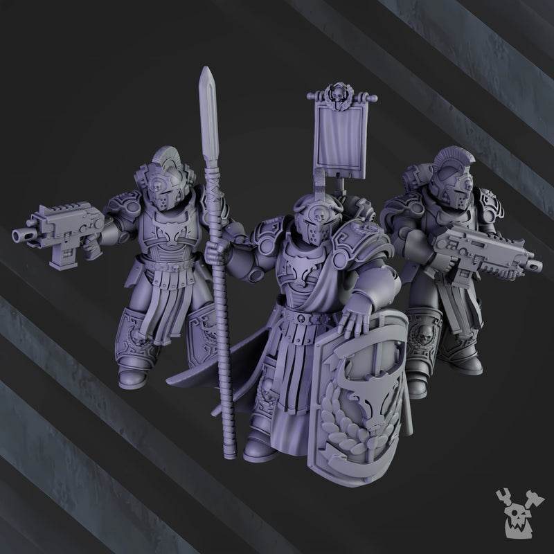 Bullwhip Clan Command Squad Miniatures |Battle Brothers | DakkaDakka